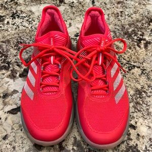 Adidas ubersonic tennis shoes . Worn once